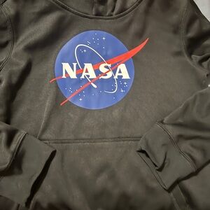 Lands' End Black Pullover Hoodie